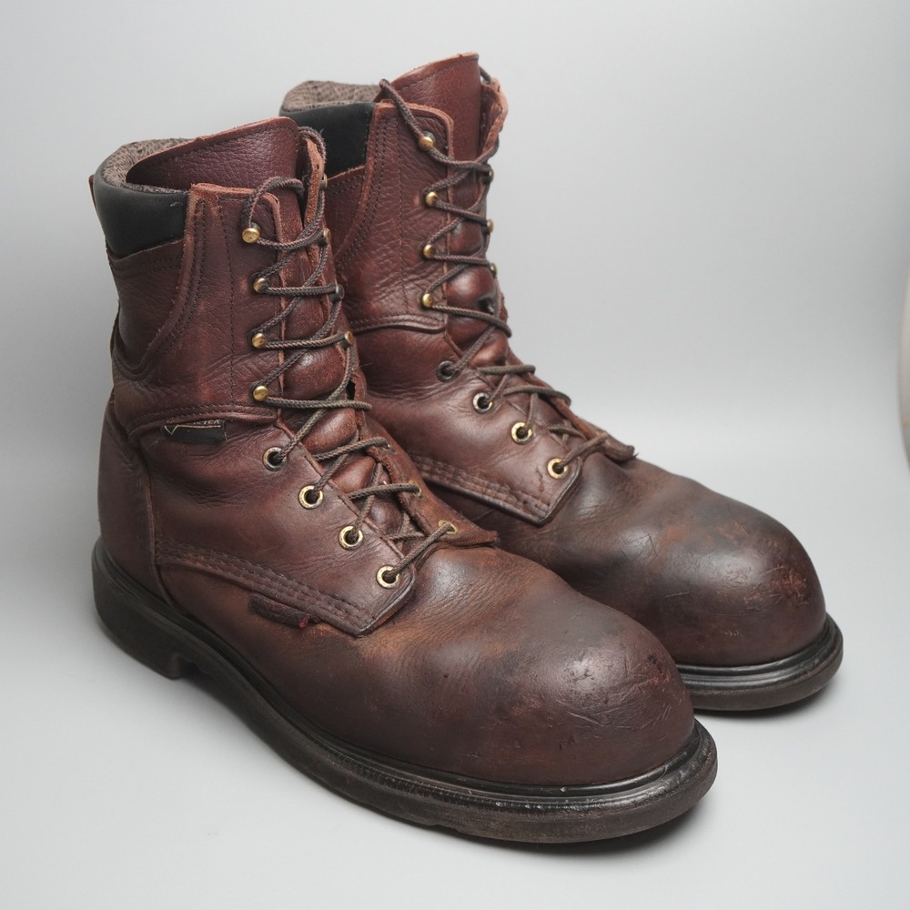 Red Wing 2412 Mens Brown Leather Gore-Tex Steel Toe Work Boots Size 9.5 D
